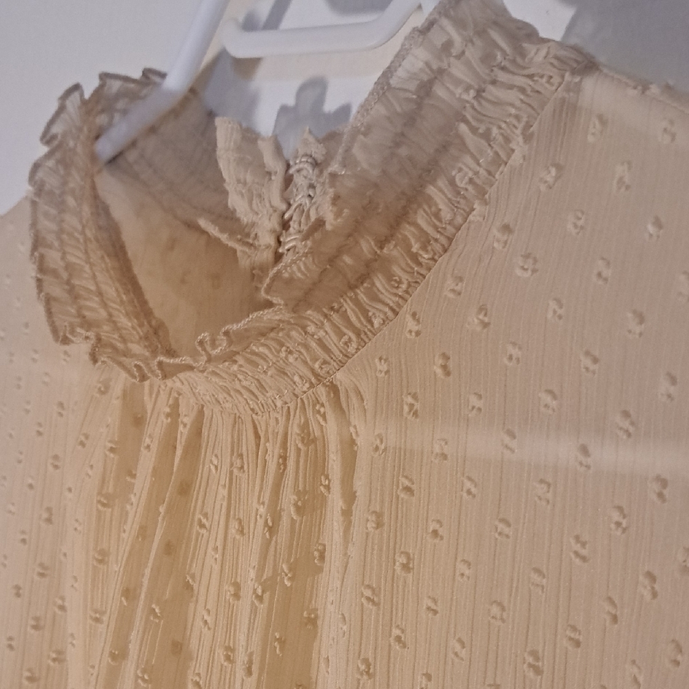 Elegant Cream Lace Women's Top - Picture 7 of 10